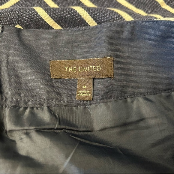 THE LIMITED A-Line Linen-Blend Chevron Skirt Medium - Picture 7 of 7